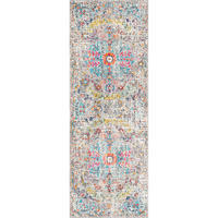VINTAGE-TEPPICH 80/220 cm Mehrfarbig - Blaugrau, Naturmaterialien/Textil (80/220cm) - LIVABLISS