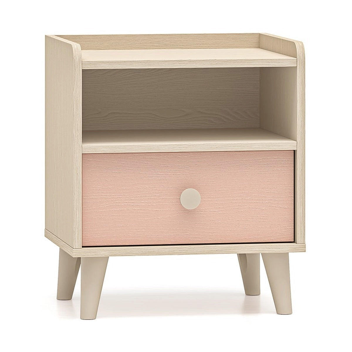 NACHTTISCH – 45 cm – Mevel – Rosa - Rosa, Holzwerkstoff (45/52/36cm) - hi-markt