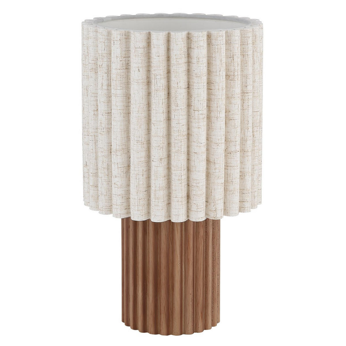 NACHTTISCHLAMPE JANNIE Holz Braun Retro - Braun, Holz (18/18/30cm) - Globo Lighting
