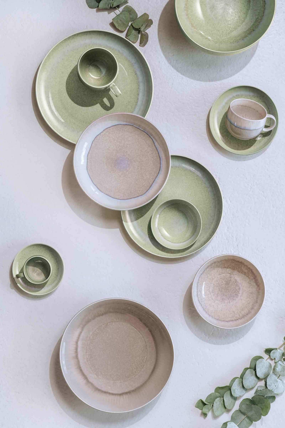 KAFFEETASSEN Perlemor Alga grün 190 ml 6er Set - Grün, Keramik (0.19L) - like.Villeroy & Boch