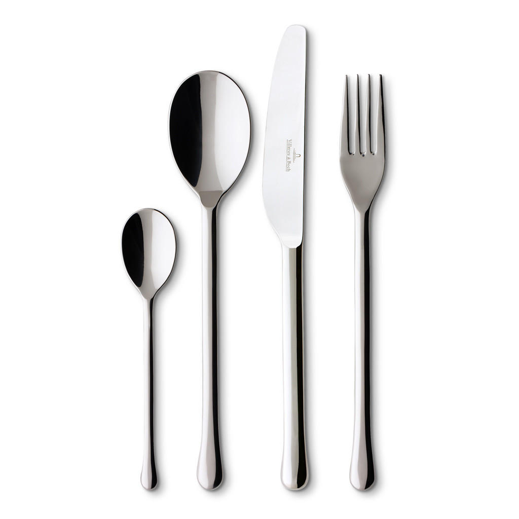 TAFELBESTECK Udine silber 24er Set - Silberfarben, Metall - Villeroy & Boch