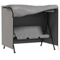 ABDECKUNG Hollywoodschaukel, Grau - Grau, Kunststoff (114/152/177cm) - Outsunny