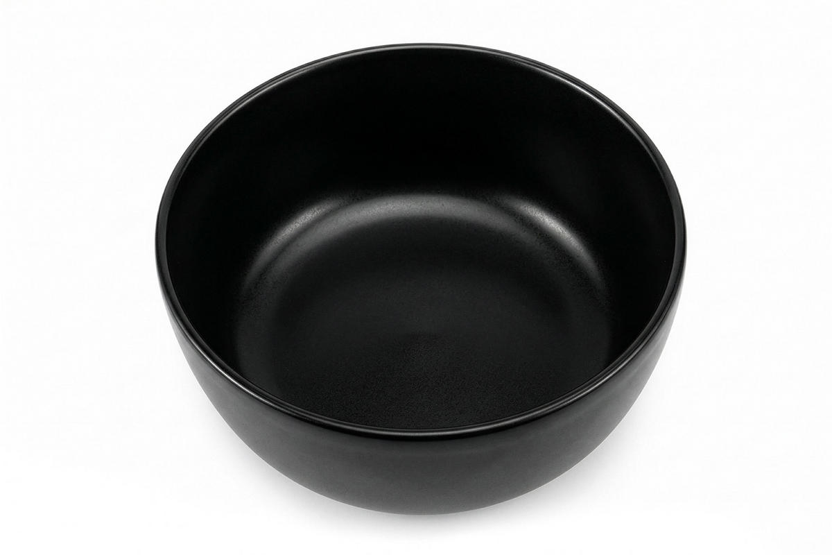 TAFELSERVICE VICTO Schüssel 6 Personen 18-tlg - Schwarz, Keramik (27/2/27cm) - KONSIMO®