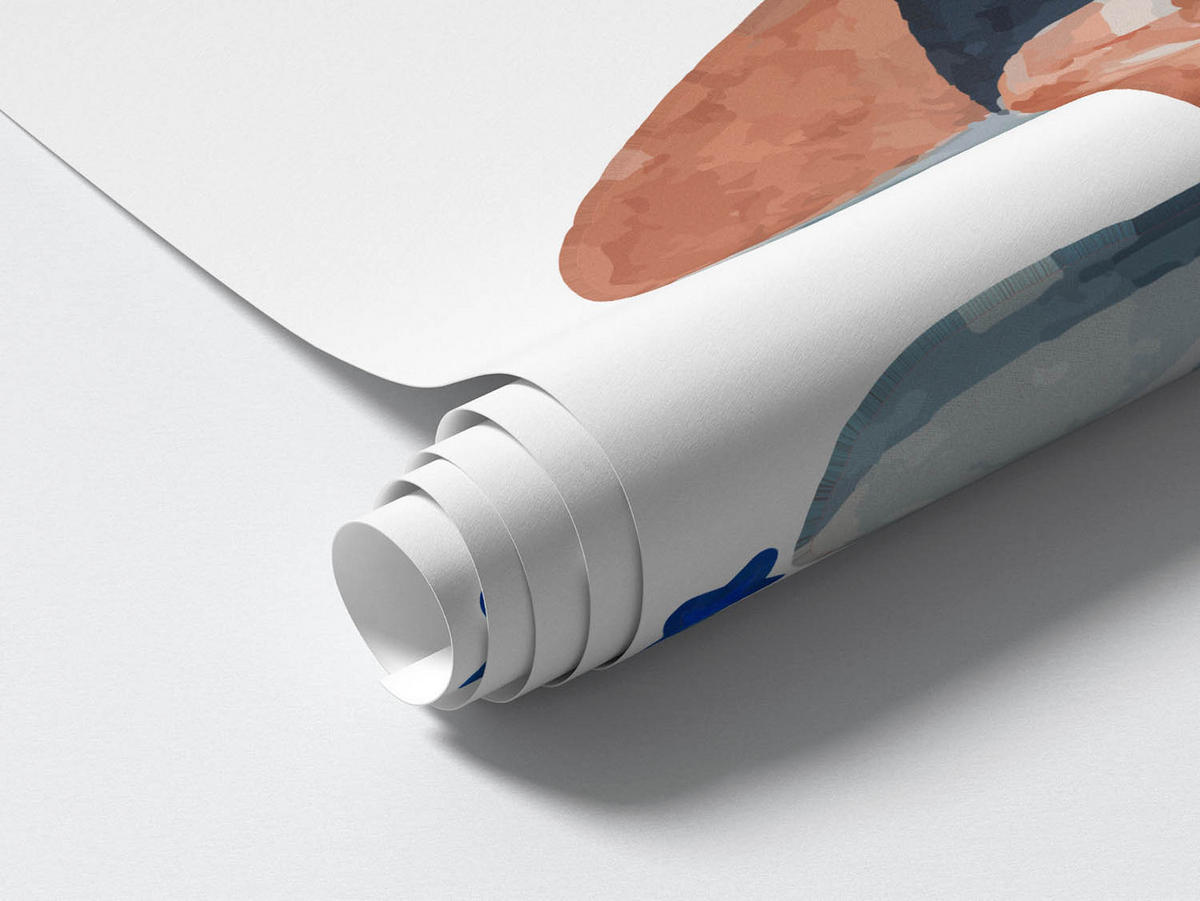 WANDAUFKLEBER 130x206cm - Pastellfarbenes Flugzeug - Multicolor, Kunststoff (130/206/0.1cm) - Wallfluent