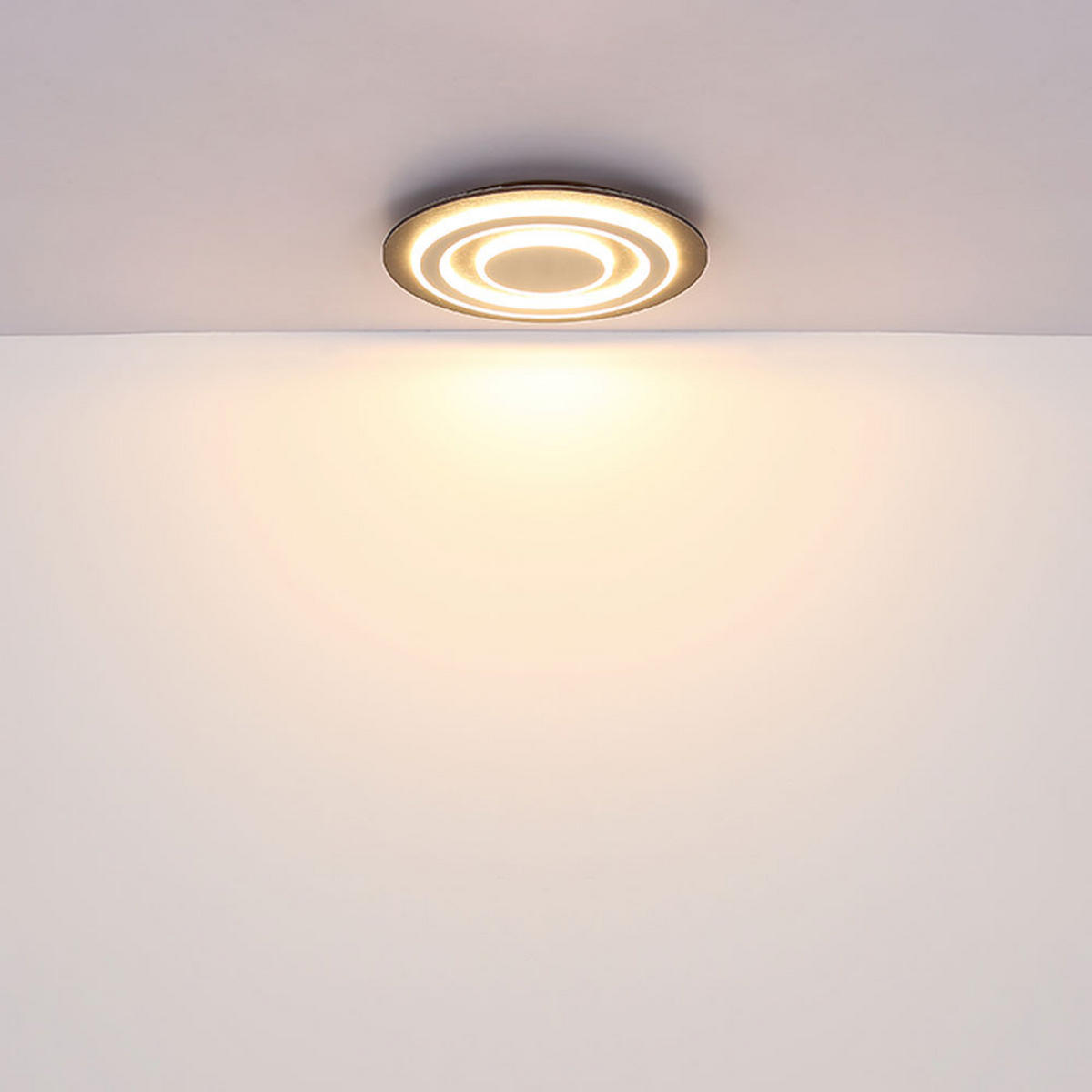 LED DECKENLEUCHTE Jayden Grau Metall - Grau, Metall (32/32/5.5cm) - Globo Lighting