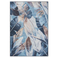 TEPPICH Nixie Dunkelblau,Sandfarben,Pastellblau 160/230 cm - Dunkelblau, Textil (160/230cm) - My-Rug