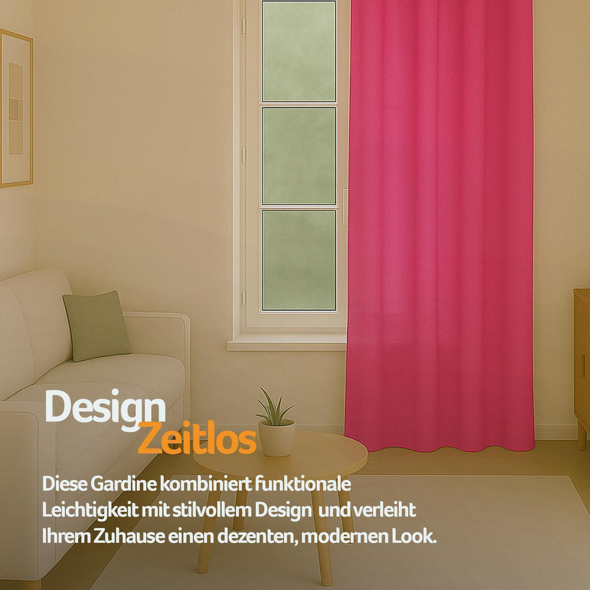 FERTIGVORHANG blickdicht 140x175 cm Universalband Pink - Pink, Textil (140/175cm) - Bestlivings