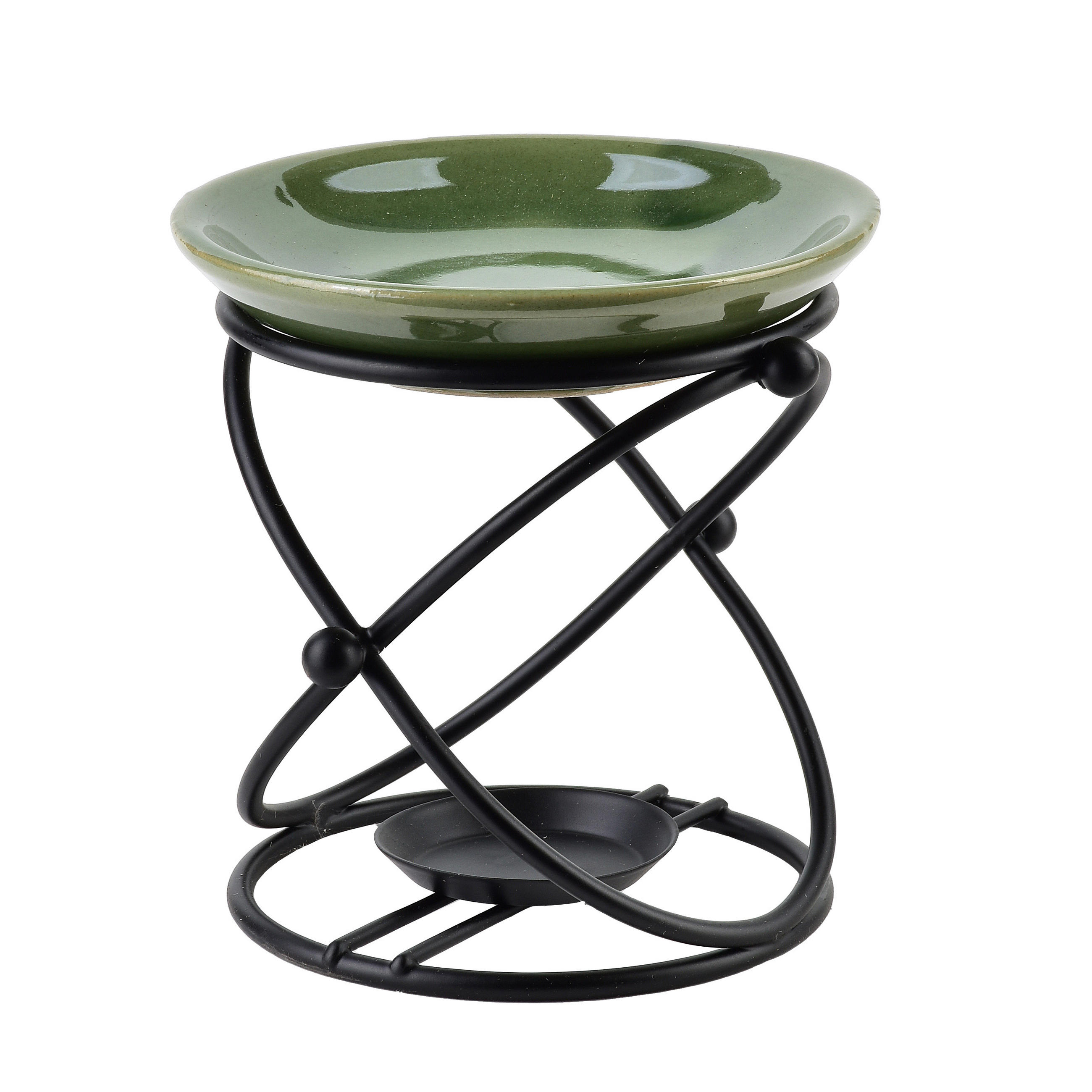 DUFTLAMPE Basic Grün 10/10/12 cm Keramik - Grün, Keramik (12cm) - Mondex