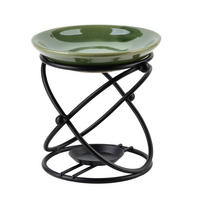 DUFTLAMPE Basic Grün 10/10/12 cm Keramik - Grün, Keramik (12cm) - Mondex