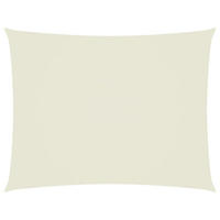 SONNENSEGEL Oxford-Gewebe Rechteckig 5/7 M Creme - Creme, Textil (500/700cm) - vidaXL