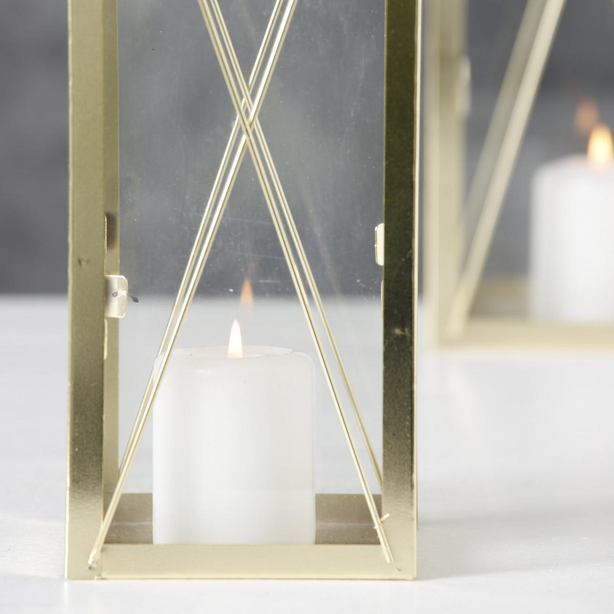 LATERNEN aus Metall Farol - Goldfarben, Metall (15/40/15cm) - Boltze Home