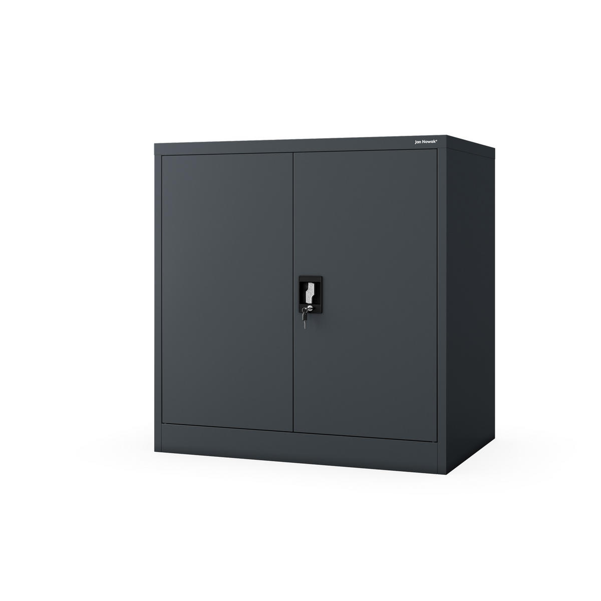 METALLSCHRANK mit Schloss für Büro und Werkstatt BEATA D600 - Anthrazit, Metall (93/90/60cm) - Jan Nowak