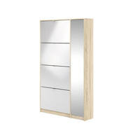 SCHUHKIPPER Eiche Dekor - Eichefarben, Holzwerkstoff (99/162/24cm) - ebuy24