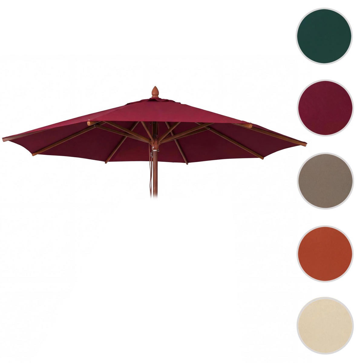 SCHIRMBEZUG C57B Bordeaux - Bordeaux, Textil (400/400cm) - MCW