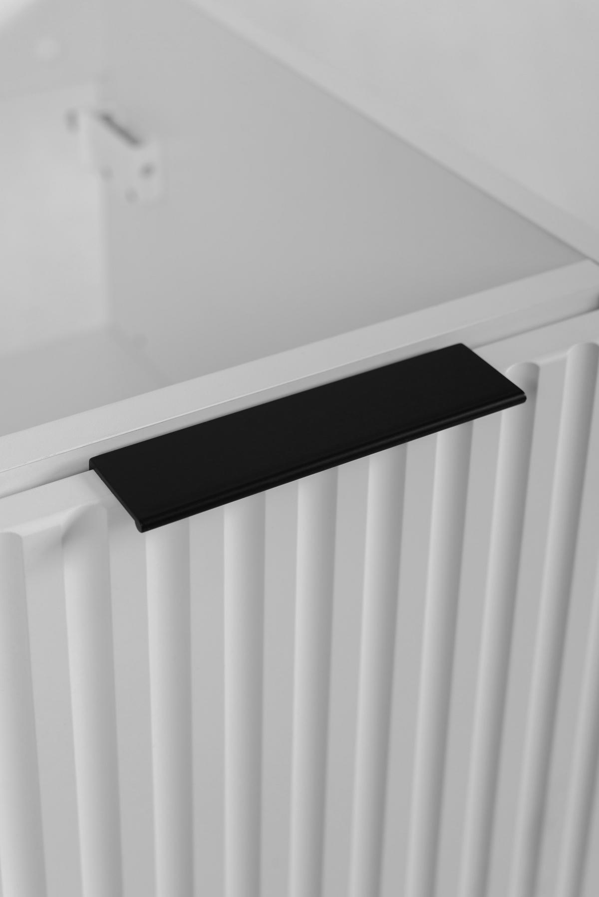 WASCHBECKUNTERSCHRANK FLOW mit Regal + Platte Weiß matt 120/57/46 cm - Weiß, Holzwerkstoff (120/57/46cm) - Rodan