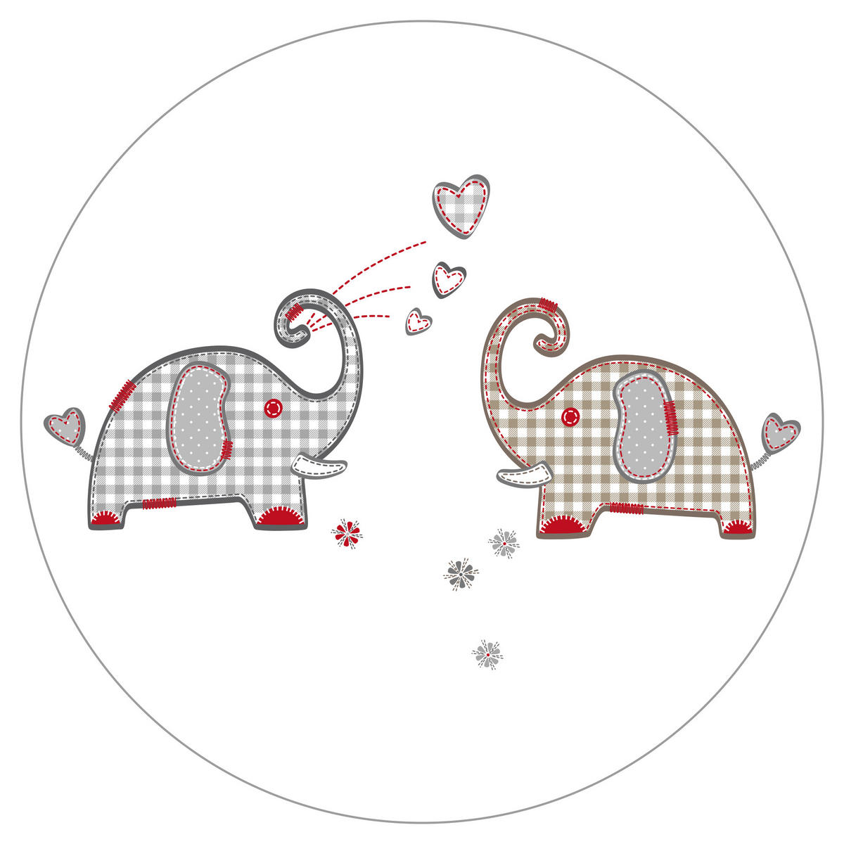 BABYBETT Elefant 70 x 140 cm weiß - Weiß, Holzwerkstoff (70/140cm) - Roba