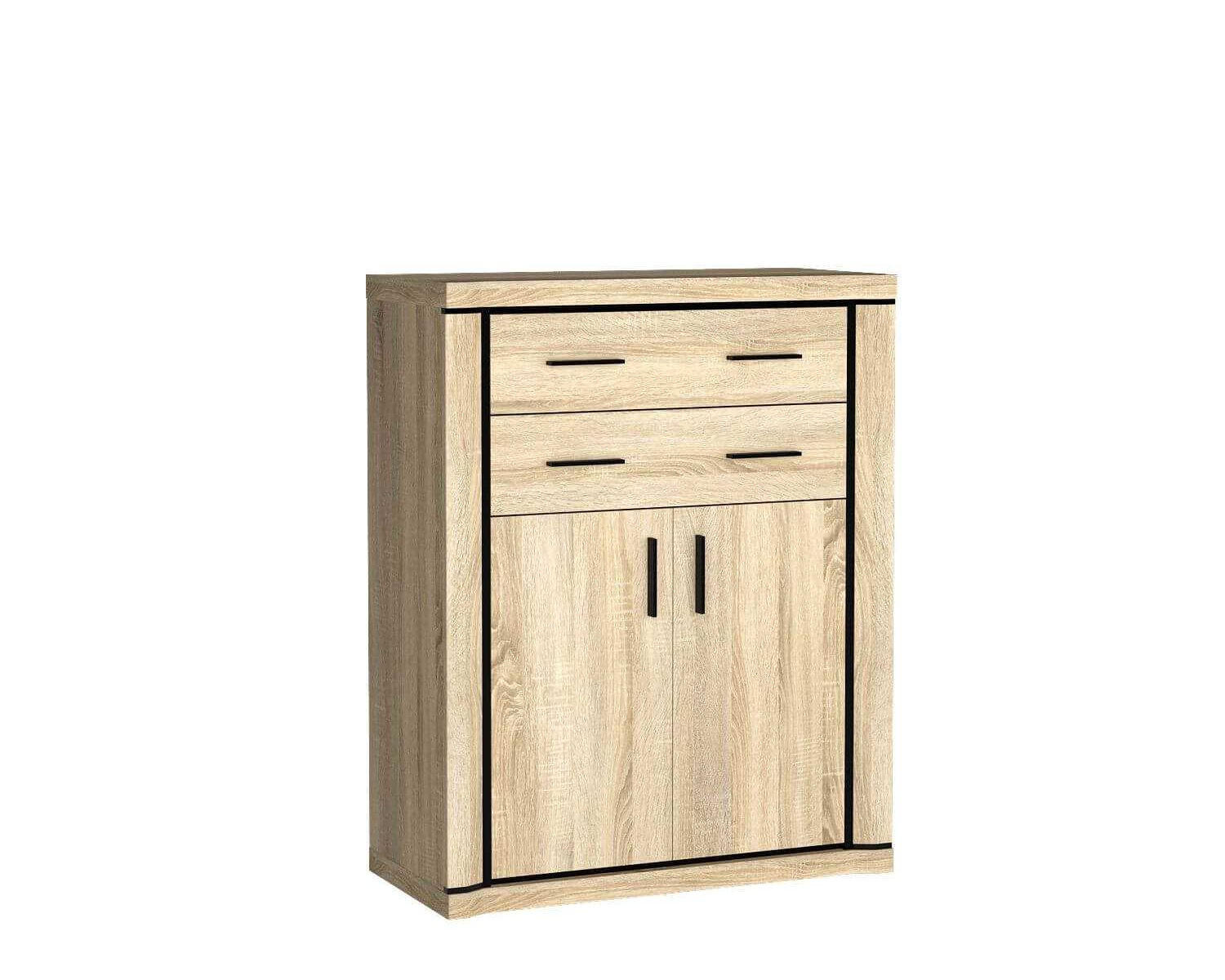KOMMODE Dallas D-6 Eiche Sonoma - Sonoma Eiche, Holzwerkstoff (97/123/45cm)