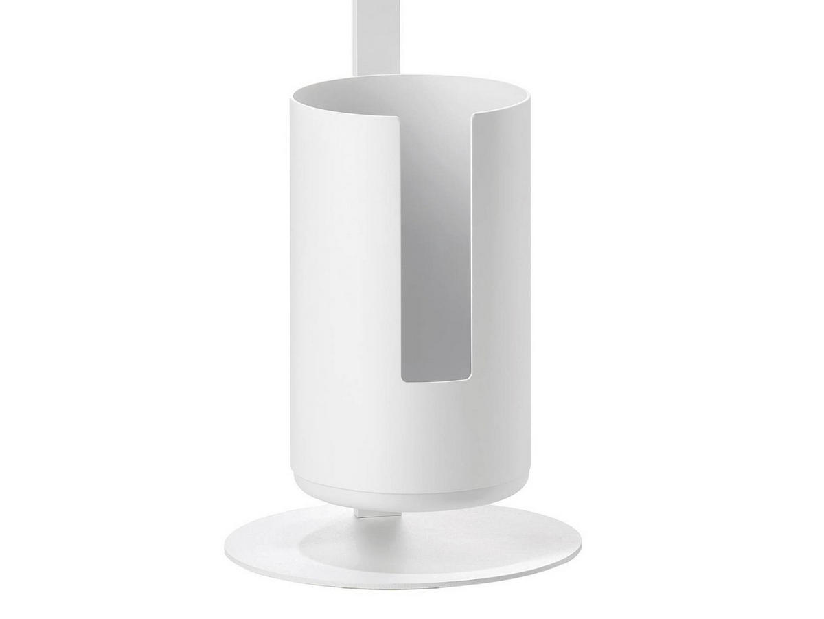 TOILETTENPAPIERHALTER Rim weiß 70/20/20 cm freistehend - Weiß, Metall (13/13/21cm) - Zone Denmark