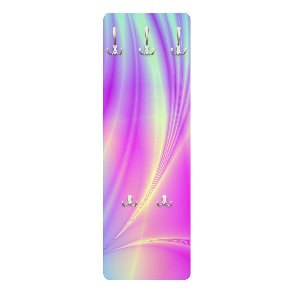 WANDGARDEROBE - Glossy Pastels 34/105 cm - Pink, Holzwerkstoff (34/105/1.6cm) - Bilderwelten