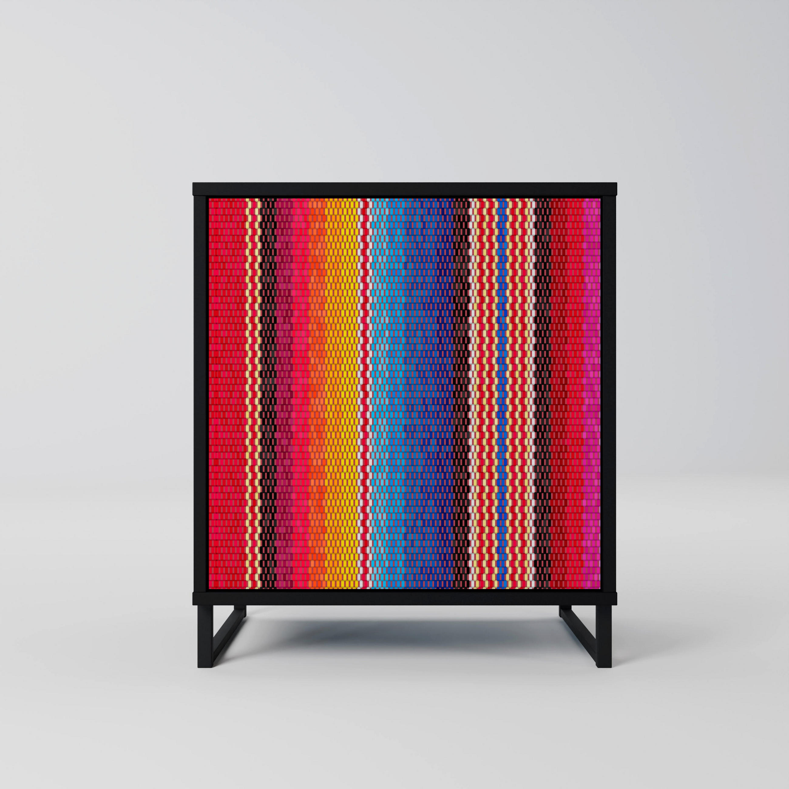 SpaceRebels Sideboard Schwarz 57.5x67.5x42 cm