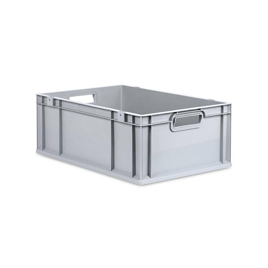 EUROBOX 4x Nextgen Economy Mit Auflagedeckel Grau/Grün Griffe Offen 44 Liter - Grün, Kunststoff (40/22/60cm) - PROREGAL