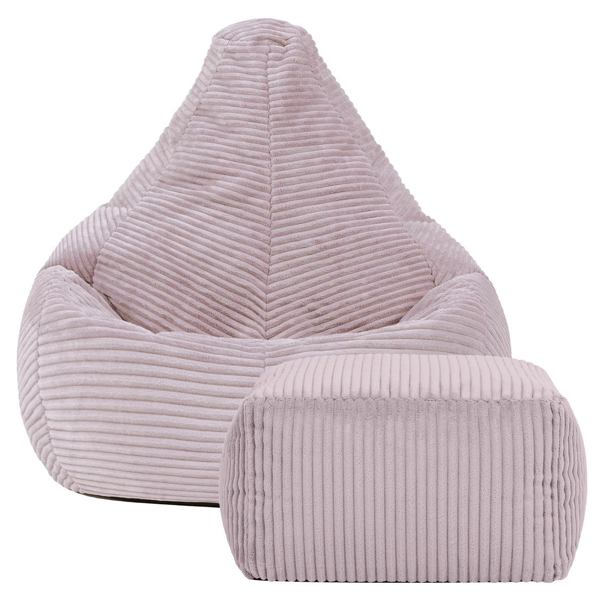 KINDERSITZSACK mit Hocker Dalton Cord - Flieder, Textil (69/59/65cm) - icon