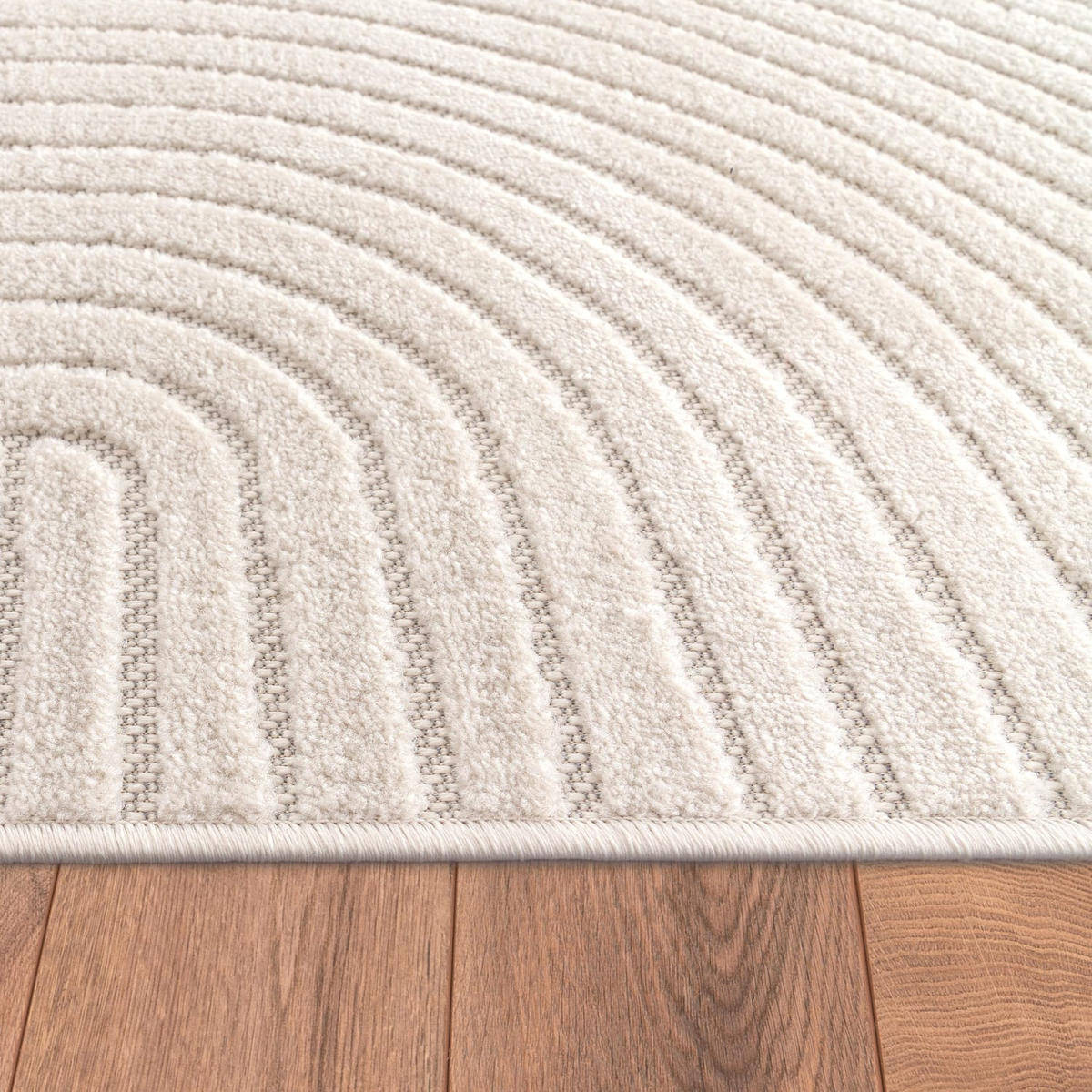 OUTDOORTEPPICH Ethno Creme Ø 200 cm - Creme, Kunststoff (200/200cm) - TT Home