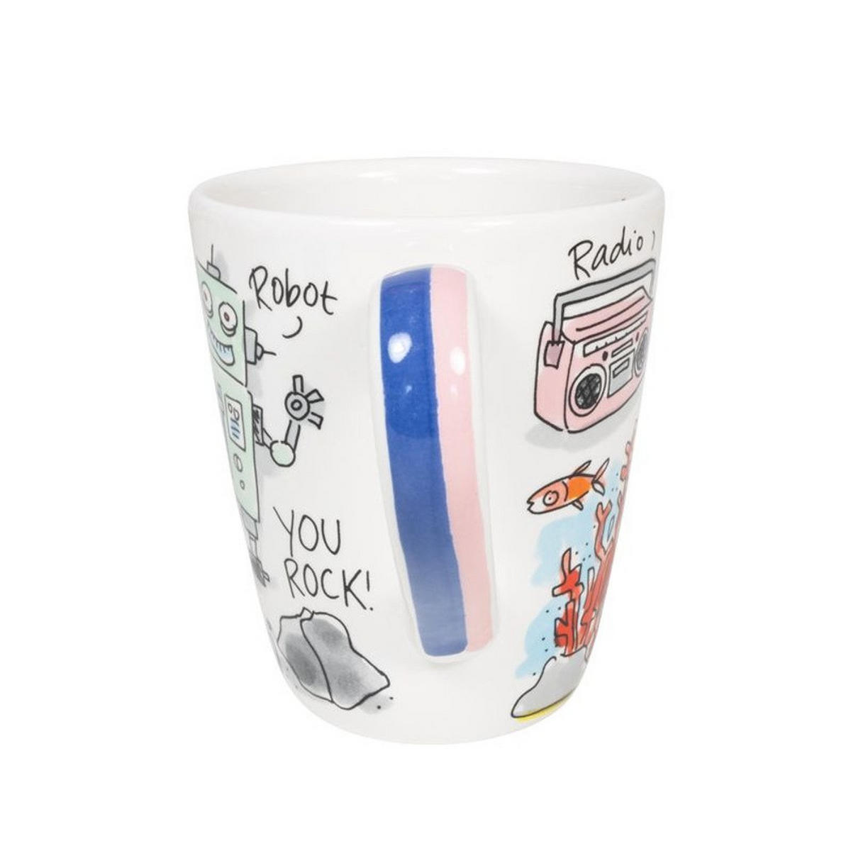 BECHER Love Letter R in Bunt - 350 ml - Multicolor, Keramik (0.35L) - Blond Amsterdam
