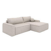 ECKSOFA OTATTI mit Schlaffunktion, Beige - Beige, Textil (245/160cm) - Fedve
