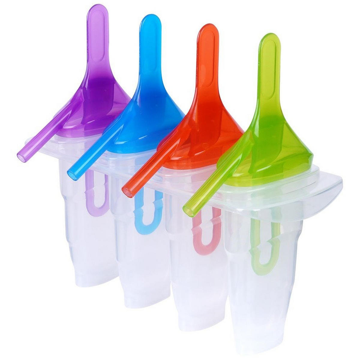 EISCREMEFORM 4 Stück transparent - Multicolor, Kunststoff (21/19/11cm) - Excellent Houseware