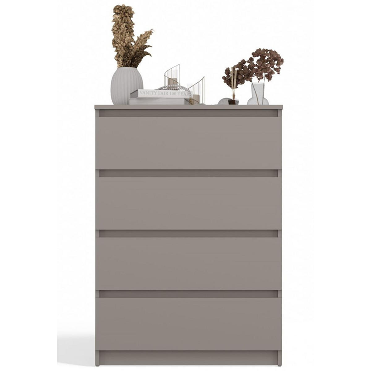 KOMMODE Malwa grau, 97 x 70 x 40 cm - Grau, Holzwerkstoff (70/97/40cm) - Selsey