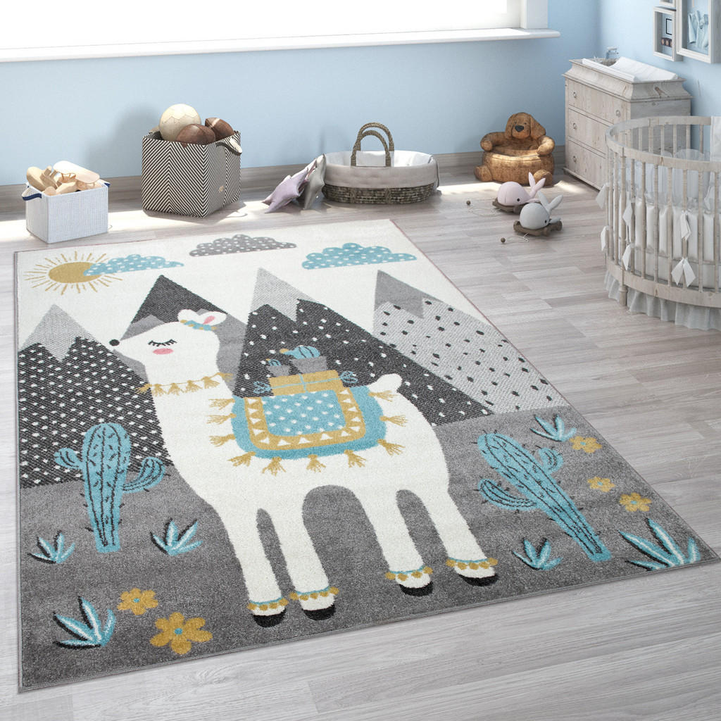 Thumbnail - Paco Home Kinderteppich, Mehrfarbig, Textil, Rechteckig, 133x190 cm, strapazierfähig, für Fußbodenheizung geeignet, Tepp...
