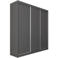 SCHWEBETÜRENSCHRANK Mario 240/216/61 graphit - Graphitfarben, Holzwerkstoff (240/216/61cm) - Beautysofa