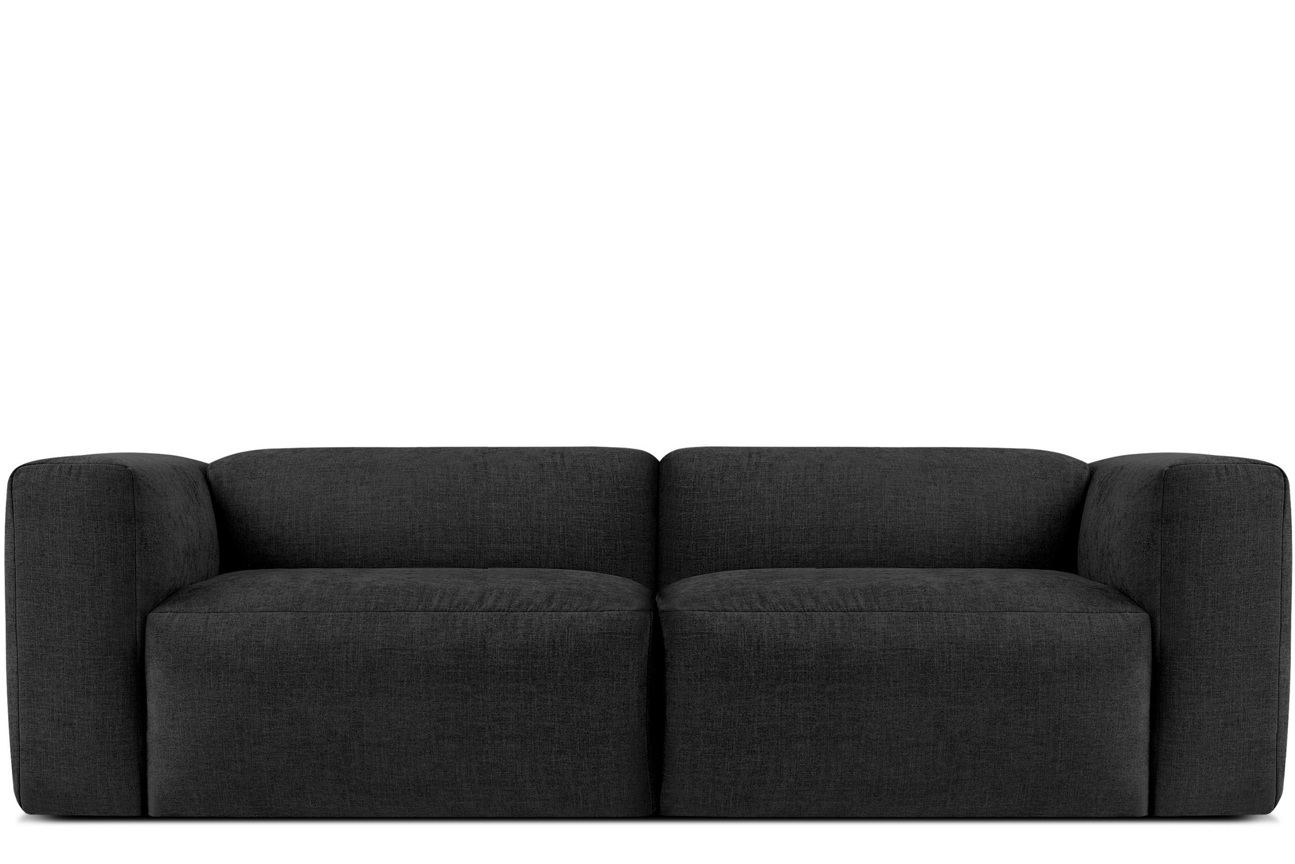 2,5-SITZER-MODULSOFA BUFFO mit extrem weicher und bequemer Sitzfläche, Gewebestoff, graphit - Graphitfarben, Textil (250/73/96cm) - KONSIMO®