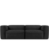 2,5-SITZER-MODULSOFA BUFFO mit extrem weicher und bequemer Sitzfläche, Gewebestoff, graphit - Graphitfarben, Textil (250/73/96cm) - KONSIMO®