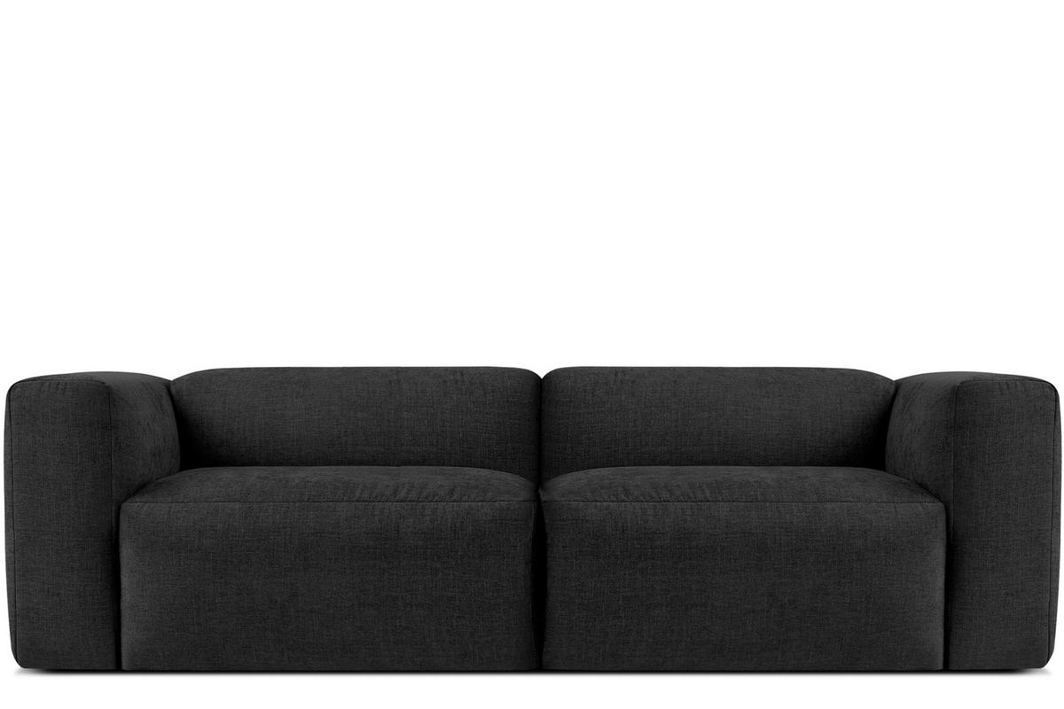 2,5-SITZER-MODULSOFA BUFFO mit extrem weicher und bequemer Sitzfläche, Gewebestoff, graphit - Graphitfarben, Textil (250/73/96cm) - KONSIMO®