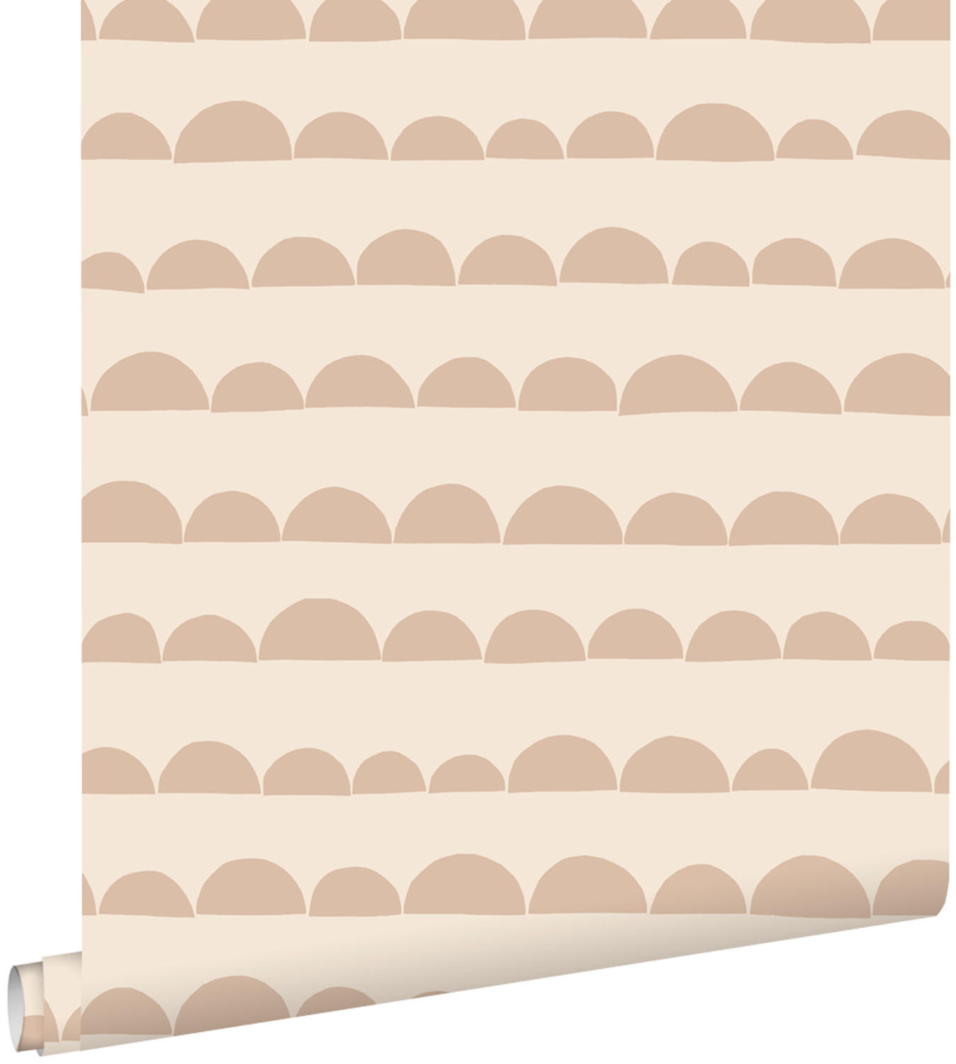 TAPETE grafisches Motiv 50 x 900 cm - Beige, Papier (50/0.1cm) - ESTAhome