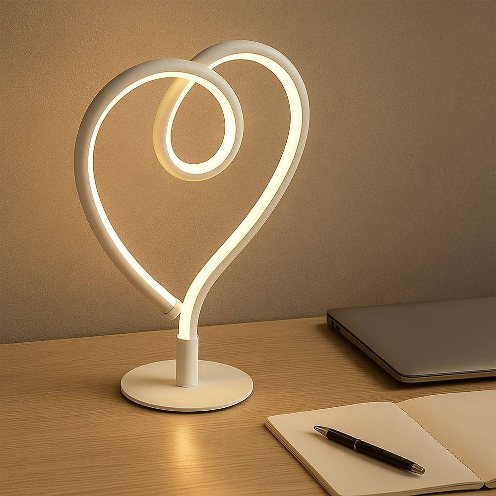 LED TISCHLEUCHTE Amore Weiß Matt - Weiß, Metall (16/10/23.5cm) - Globo Lighting