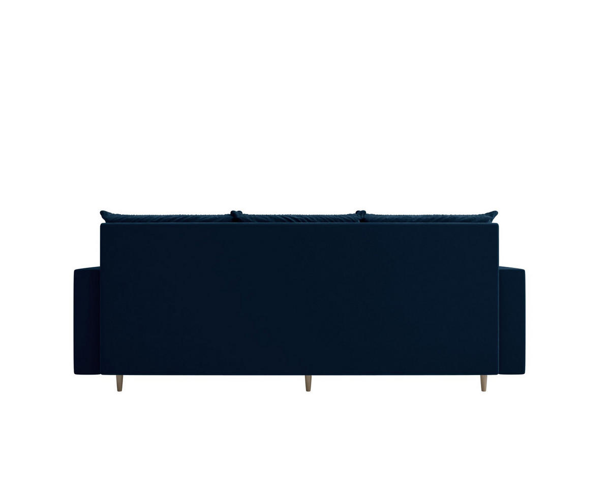 SOFA SKANDI mit Schlaffunktion ITAKA 11 mit Stauraum - Dunkelblau, Textil (90/88/232cm) - Bedante