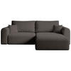 ECKSOFA Kornel mit Schlaffunktion Braun Boucle - Braun, Textil (248/165cm) - Bromarkt