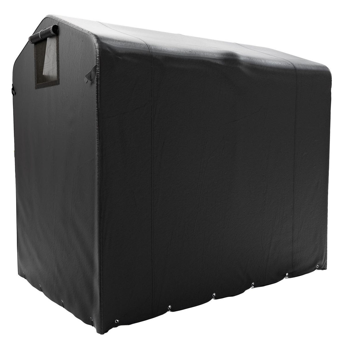 GERÄTEZELT S anthrazit 180/120/165 cm - Anthrazit, Metall (120/165/180cm) - Juskys