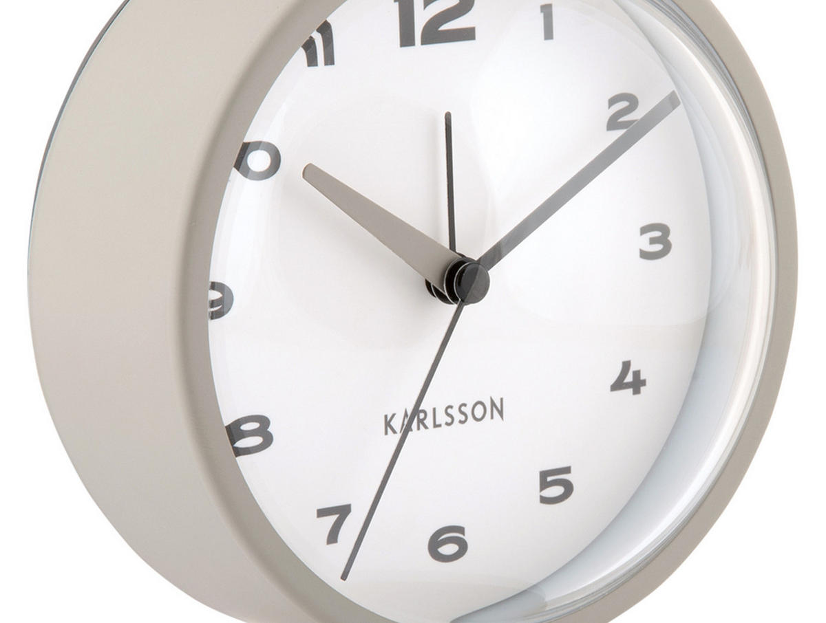WECKER Brisk Dome 6/11/13 cm - Grau, Metall (11/13/6cm) - Karlsson