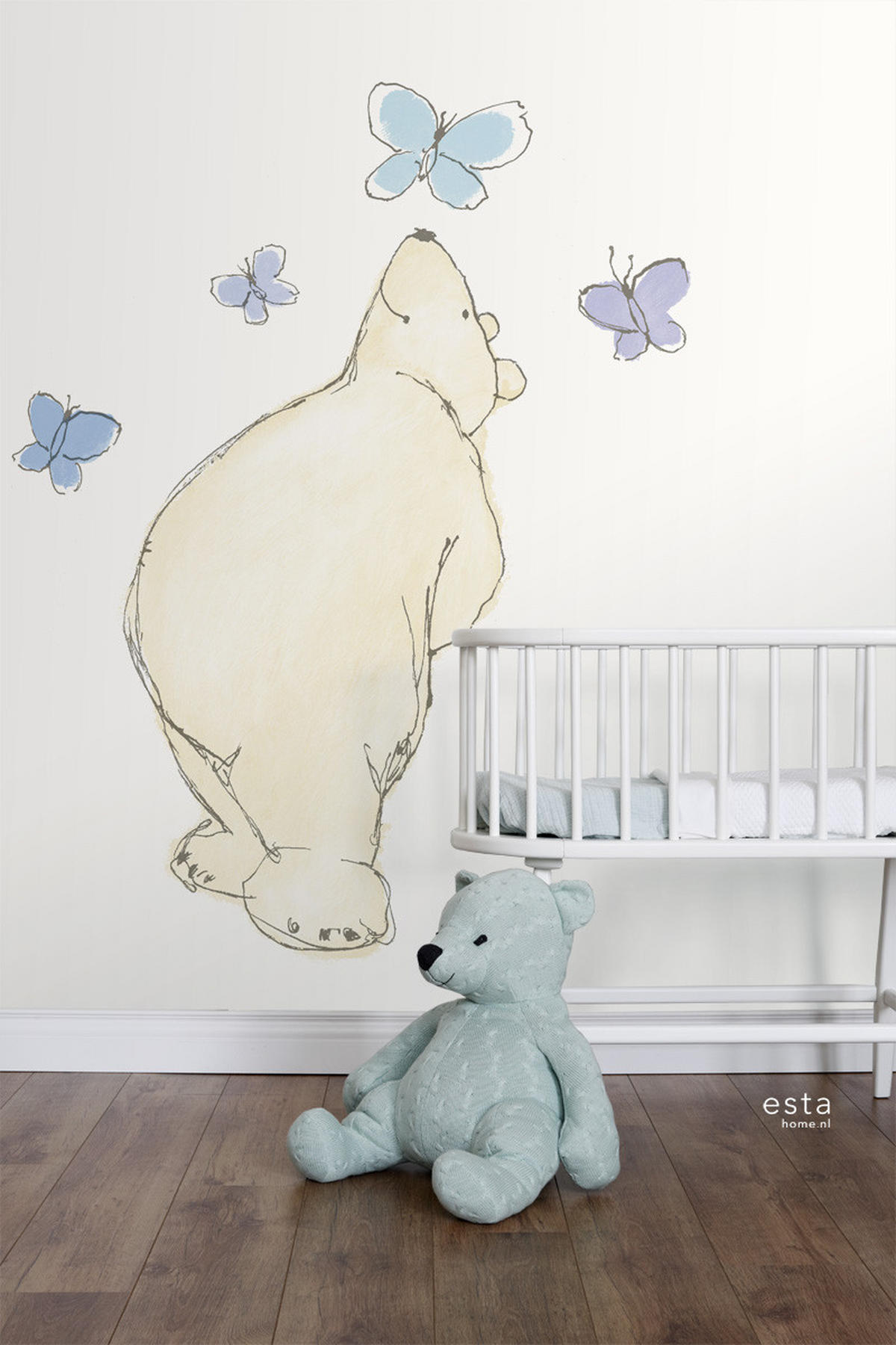 FOTOTAPETE Bär 139.5 x 270 cm - Beige, Papier (139.5/270cm) - ESTAhome