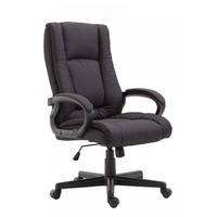 DREHSTUHL Stoff Schwarz - Schwarz, Kunststoff/Textil (66/106/70cm) - CLP