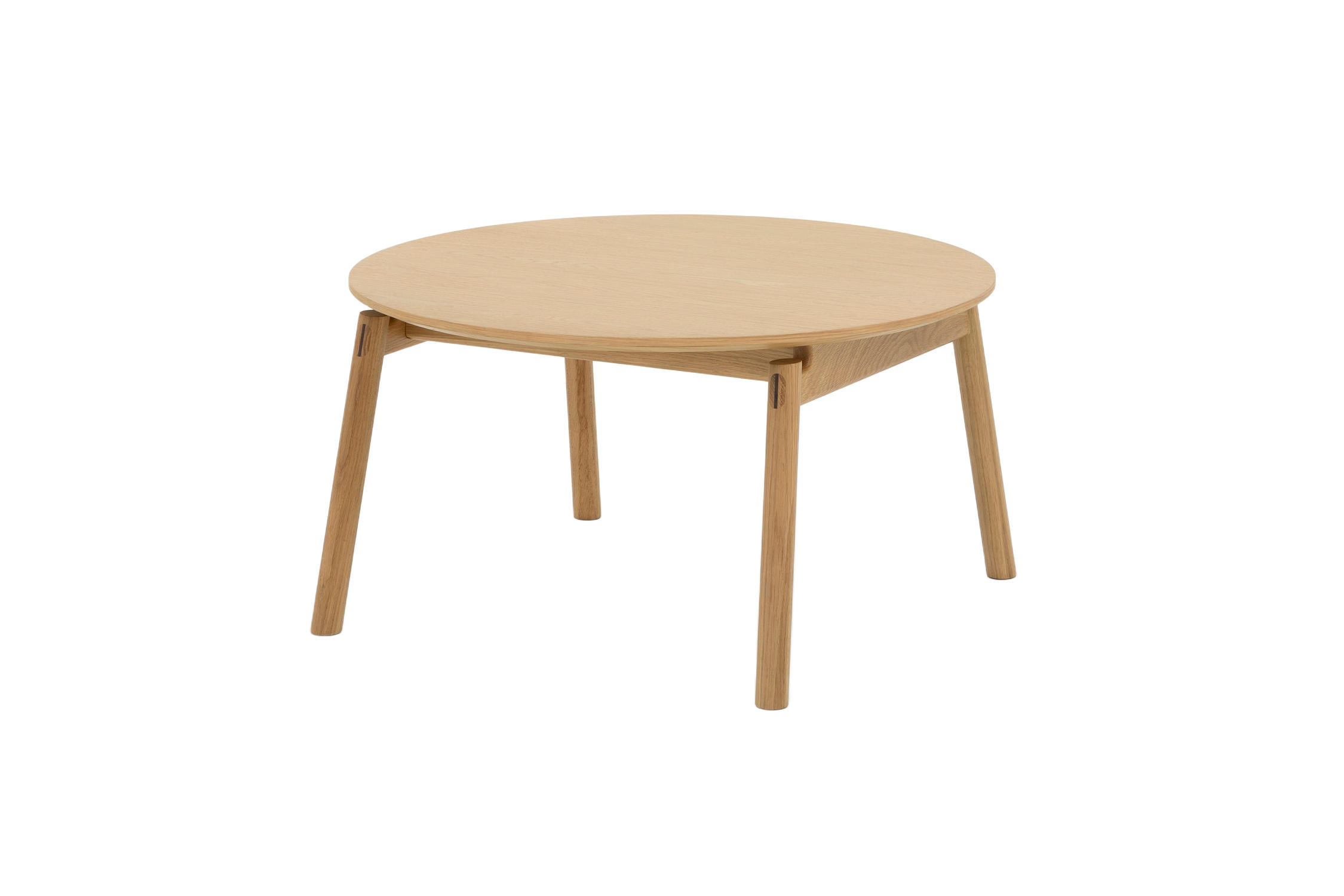 COUCHTISCH Celeste, Natur Massiveiche - Beige, Holz (80/80/43cm) - WOODEK