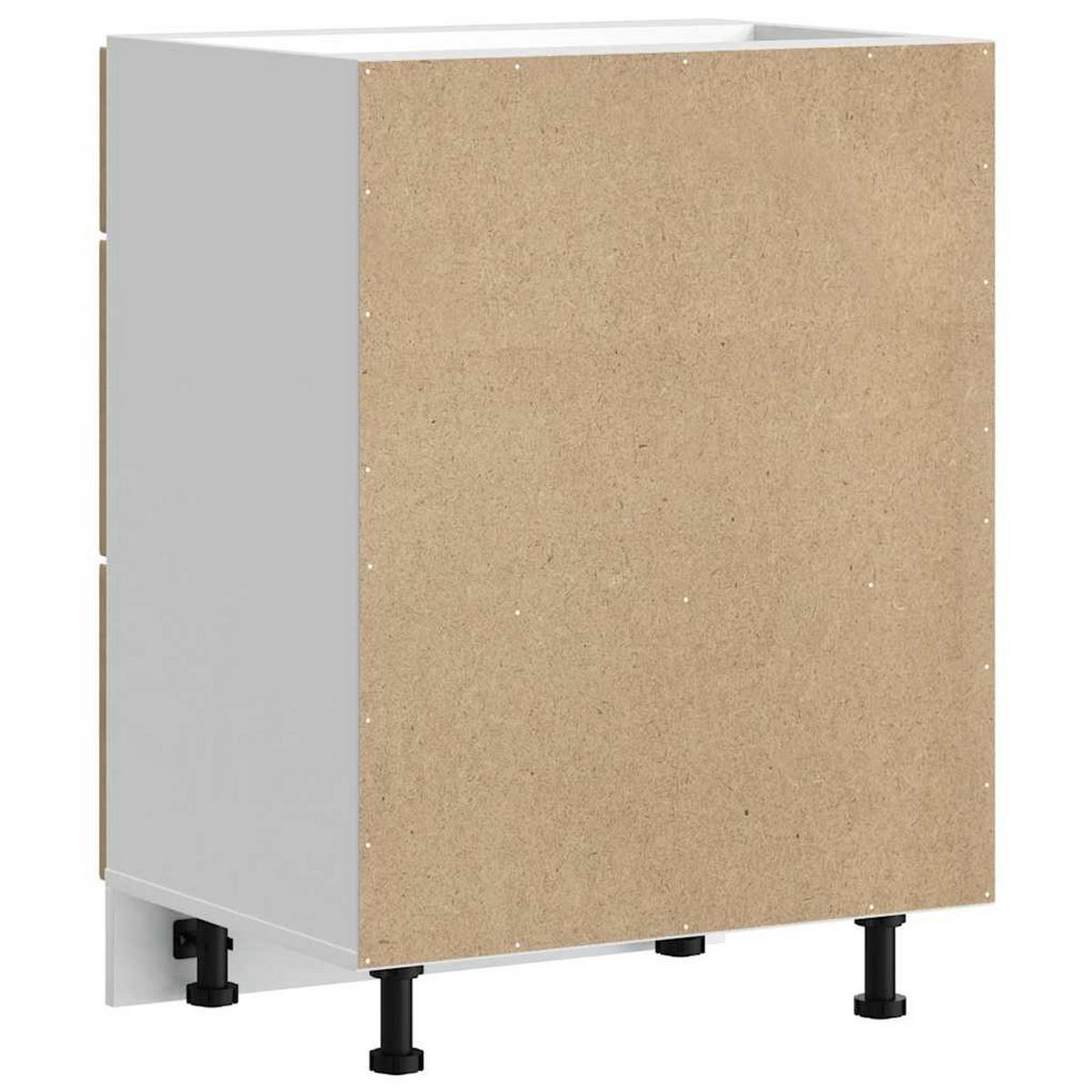 KÜCHENUNTERSCHRANK Porto Artisan-Eiche Holzwerkstoff - Braun, Holzwerkstoff (46/81.5/60cm) - vidaXL
