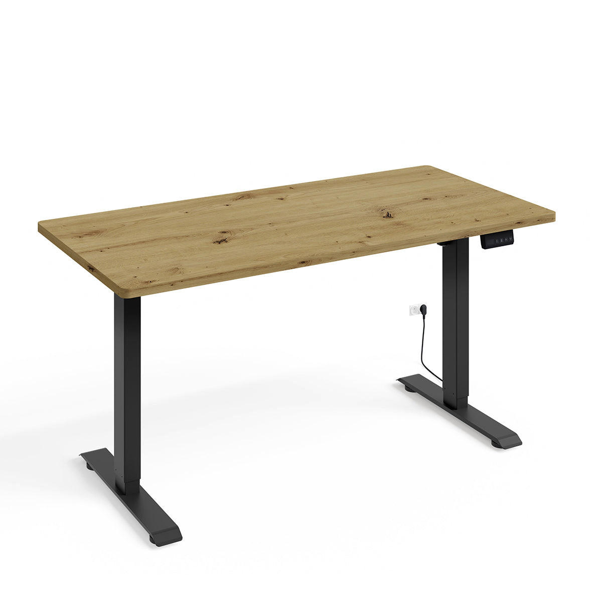 Petits-meubles Schreibtisch Schwarz, Braun 70x73x140 cm
