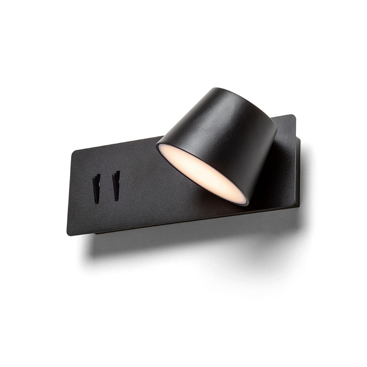 DECKENLEUCHTE AMADEUS Schwarz 6 W - Schwarz, Metall (22/9/8cm) - Rendl