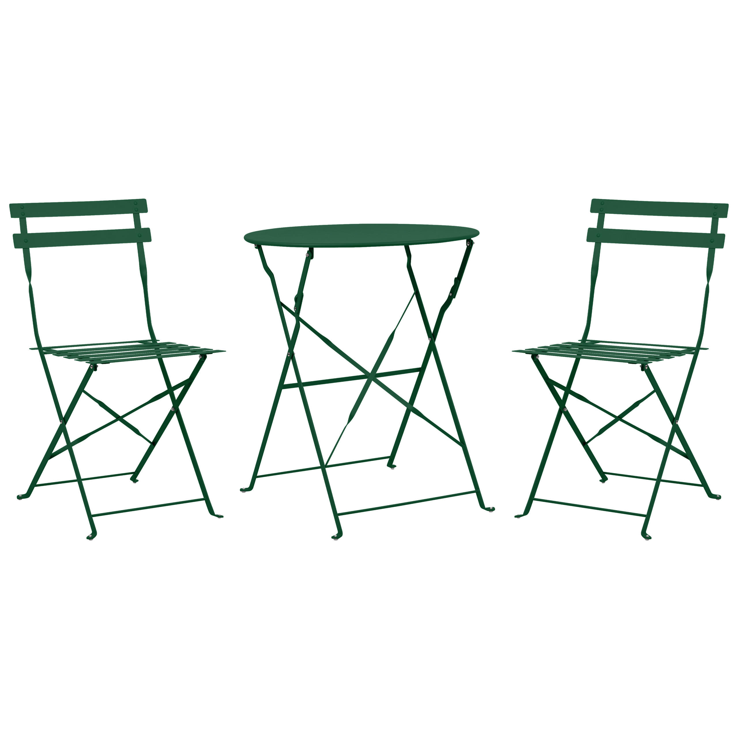 SET DE BALCON cu 2 locuri verde inchis pliabil Fiori