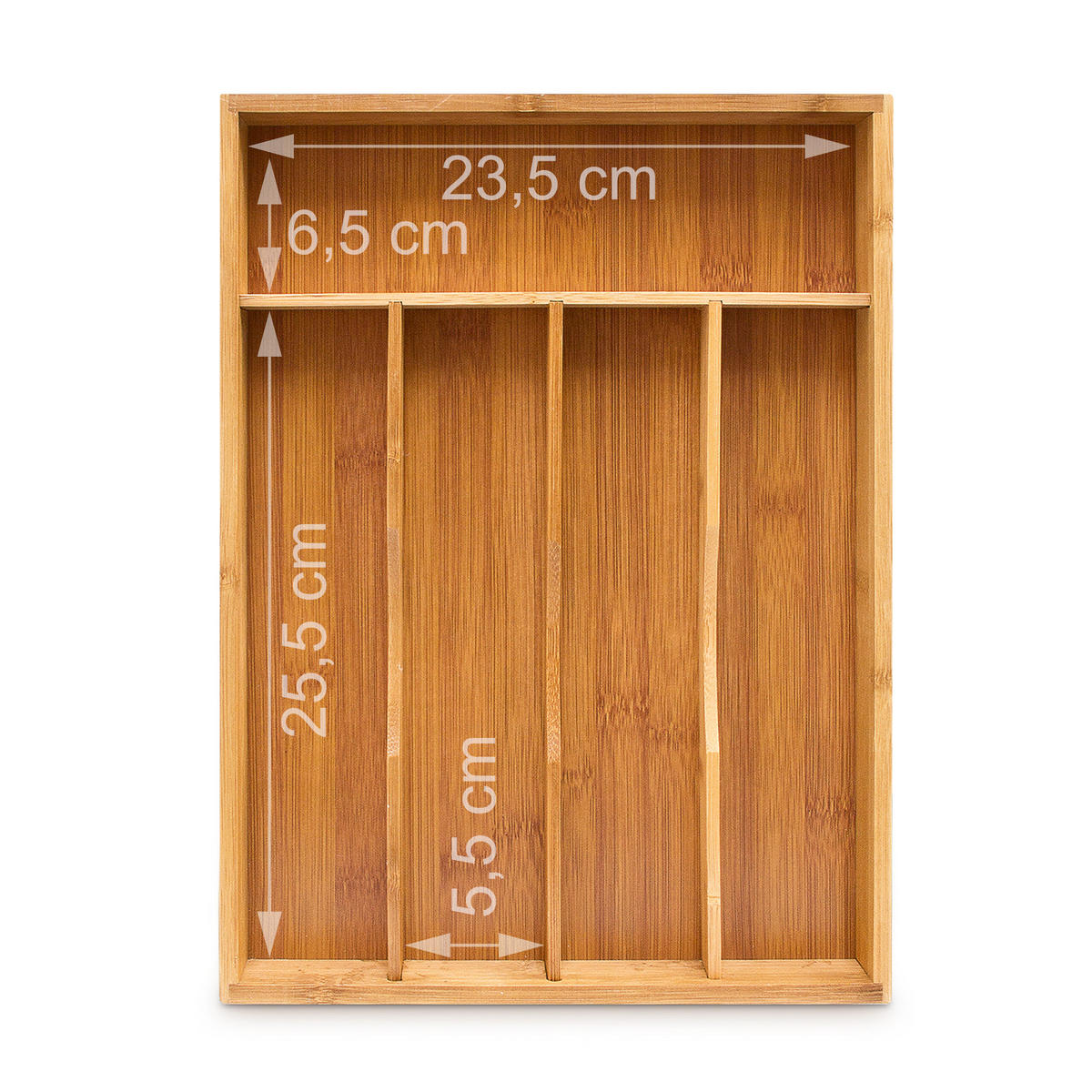 BESTECKKASTEN - Hellbraun, Holz/Holzwerkstoff (25.5/4.5/34cm) - Relaxdays